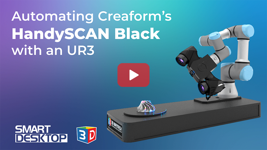 This is an all-in-one solution for robotic automation of 3D scanning, this is a full product driven by Streamline software, our own software that enables you to program a robot and the 3D scan on the same user interface.