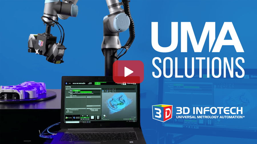 At 3D Infotech we focus on Universal Metrology Automation. We use the same knowledge, techniques and software to apply the inspection process to different areas of quality control. From 3D scanning to CMM tending.